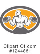 Bodybuilder Clipart #1244861 by patrimonio