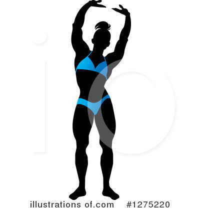 Royalty-Free (RF) Bodybuilder Clipart Illustration by Lal Perera - Stock Sample #1275220