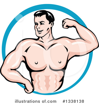 Bodybuilding Clipart #1338138 by Vector Tradition SM