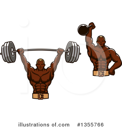 Royalty-Free (RF) Bodybuilder Clipart Illustration by Vector Tradition SM - Stock Sample #1355766