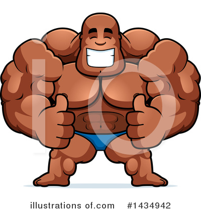 Royalty-Free (RF) Bodybuilder Clipart Illustration by Cory Thoman - Stock Sample #1434942