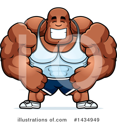 Body Builder Clipart #1434949 by Cory Thoman