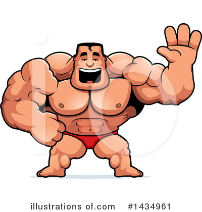 Royalty-Free (RF) Bodybuilder Clipart Illustration by Cory Thoman - Stock Sample #1434961