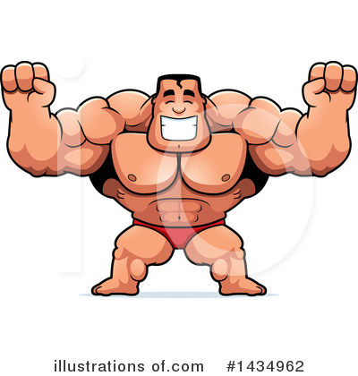 Royalty-Free (RF) Bodybuilder Clipart Illustration by Cory Thoman - Stock Sample #1434962