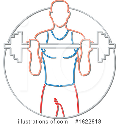 Royalty-Free (RF) Bodybuilder Clipart Illustration by patrimonio - Stock Sample #1622818