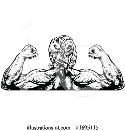 Royalty-Free (RF) Bodybuilder Clipart Illustration by AtStockIllustration - Stock Sample #1695115