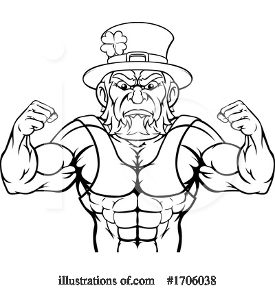 Royalty-Free (RF) Bodybuilder Clipart Illustration by AtStockIllustration - Stock Sample #1706038
