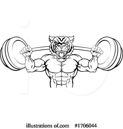 Royalty-Free (RF) Bodybuilder Clipart Illustration by AtStockIllustration - Stock Sample #1706044