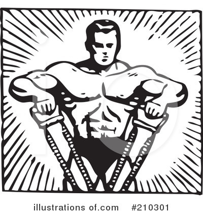 Bodybuilder Clipart #210301 by BestVector