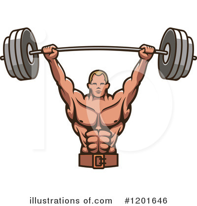 Royalty-Free (RF) Bodybuilding Clipart Illustration by Vector Tradition SM - Stock Sample #1201646