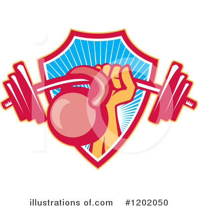 Kettlebells Clipart #1202050 by patrimonio