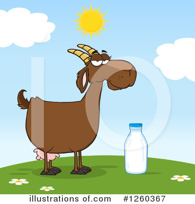Royalty-Free (RF) Boer Goat Clipart Illustration by Hit Toon - Stock Sample #1260367