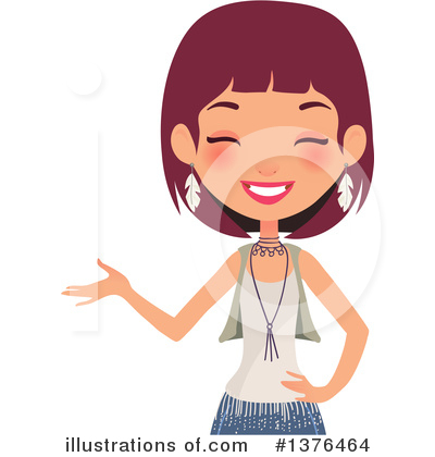 Royalty-Free (RF) Boho Woman Clipart Illustration by Melisende Vector - Stock Sample #1376464