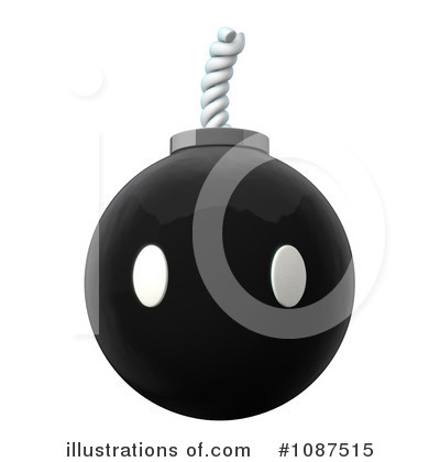Royalty-Free (RF) Bomb Clipart Illustration by Leo Blanchette - Stock Sample #1087515