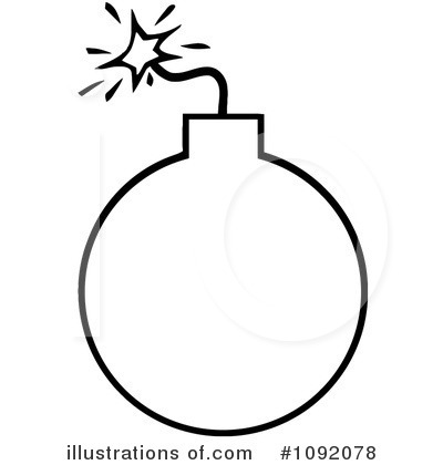 Royalty-Free (RF) Bomb Clipart Illustration by Hit Toon - Stock Sample #1092078