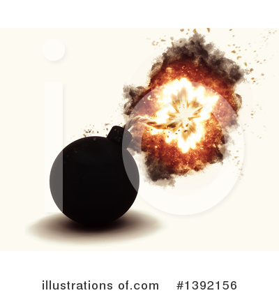 Royalty-Free (RF) Bomb Clipart Illustration by KJ Pargeter - Stock Sample #1392156