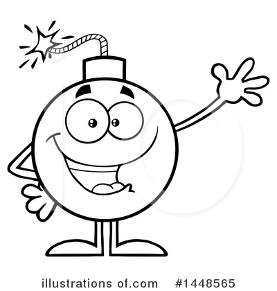 Royalty-Free (RF) Bomb Clipart Illustration by Hit Toon - Stock Sample #1448565