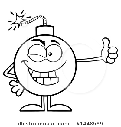Royalty-Free (RF) Bomb Clipart Illustration by Hit Toon - Stock Sample #1448569