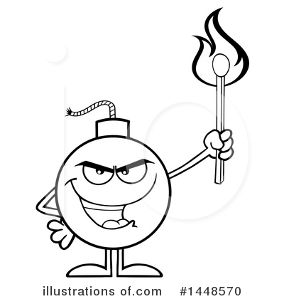 Royalty-Free (RF) Bomb Clipart Illustration by Hit Toon - Stock Sample #1448570