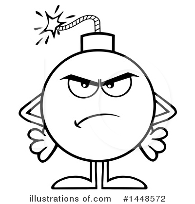 Royalty-Free (RF) Bomb Clipart Illustration by Hit Toon - Stock Sample #1448572