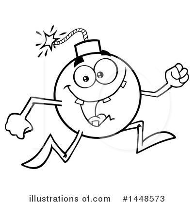 Royalty-Free (RF) Bomb Clipart Illustration by Hit Toon - Stock Sample #1448573