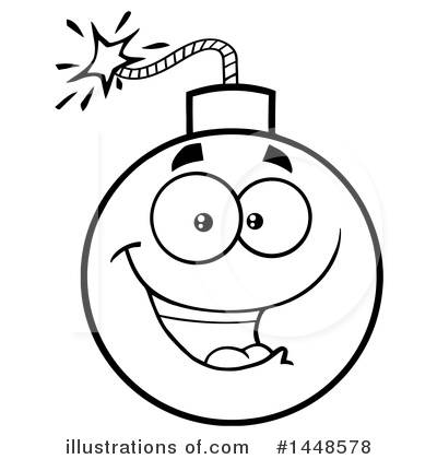 Royalty-Free (RF) Bomb Clipart Illustration by Hit Toon - Stock Sample #1448578