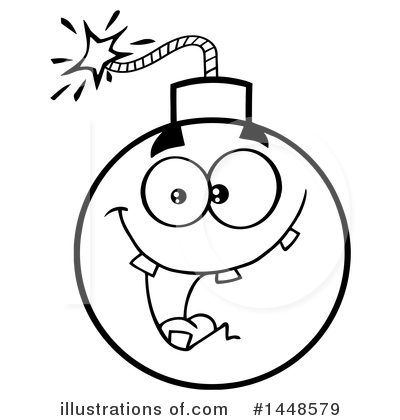 Royalty-Free (RF) Bomb Clipart Illustration by Hit Toon - Stock Sample #1448579