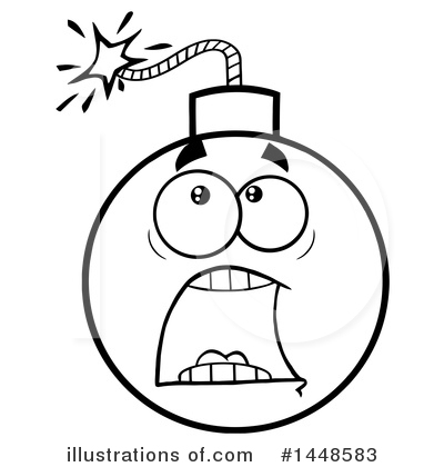 Royalty-Free (RF) Bomb Clipart Illustration by Hit Toon - Stock Sample #1448583