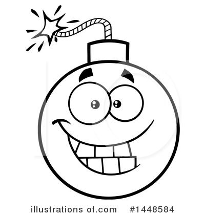 Royalty-Free (RF) Bomb Clipart Illustration by Hit Toon - Stock Sample #1448584