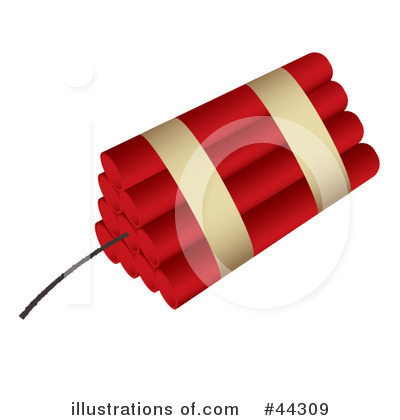 Royalty-Free (RF) Bomb Clipart Illustration by michaeltravers - Stock Sample #44309