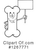 Bone Character Clipart #1267771 by Hit Toon