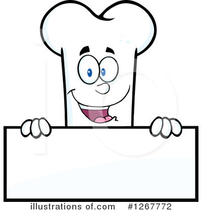 Royalty-Free (RF) Bone Character Clipart Illustration by Hit Toon - Stock Sample #1267772