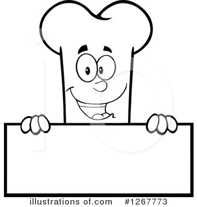 Royalty-Free (RF) Bone Character Clipart Illustration by Hit Toon - Stock Sample #1267773