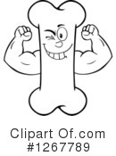 Bone Character Clipart #1267789 by Hit Toon