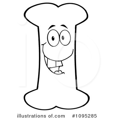 Bone Character Clipart #1095285 by Hit Toon