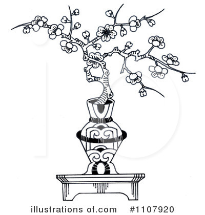 Royalty-Free (RF) Bonsai Clipart Illustration by LoopyLand - Stock Sample #1107920