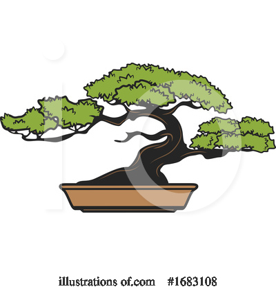 Royalty-Free (RF) Bonsai Clipart Illustration by Vector Tradition SM - Stock Sample #1683108