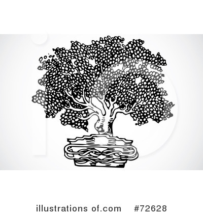 Royalty-Free (RF) Bonsai Clipart Illustration by BestVector - Stock Sample #72628