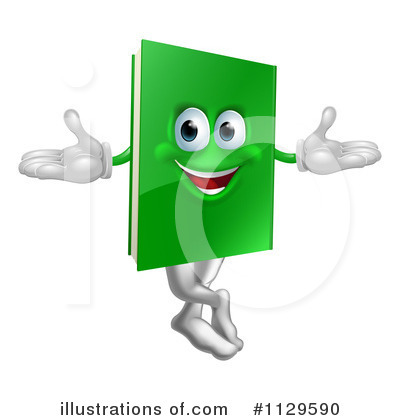 Book Mascot Clipart #1129590 by AtStockIllustration
