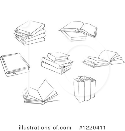 Royalty-Free (RF) Book Clipart Illustration by Vector Tradition SM - Stock Sample #1220411