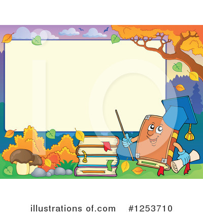 Royalty-Free (RF) Book Clipart Illustration by visekart - Stock Sample #1253710