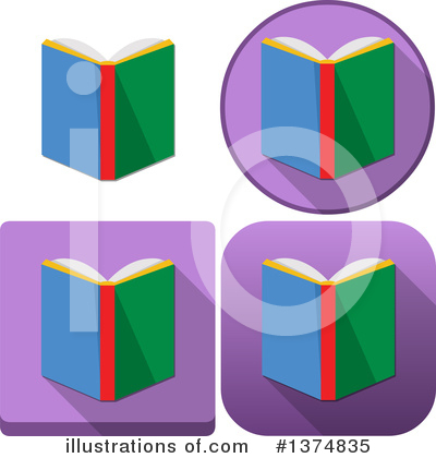 Book Clipart #1374835 by Liron Peer