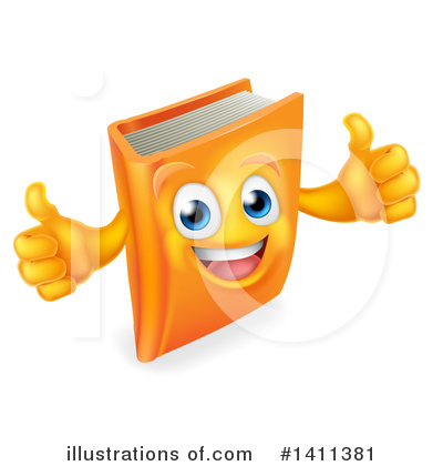 Book Mascot Clipart #1411381 by AtStockIllustration
