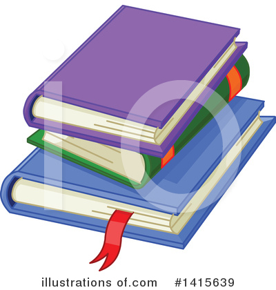 School Books Clipart #1415639 by Pushkin