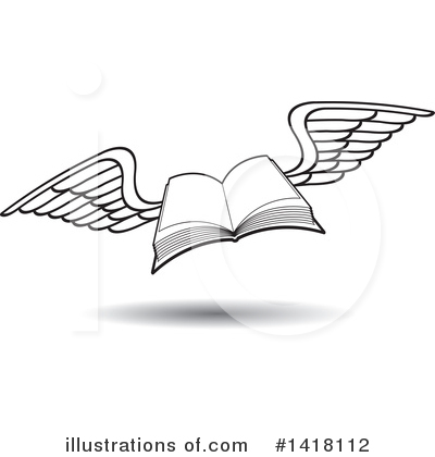 Royalty-Free (RF) Book Clipart Illustration by Lal Perera - Stock Sample #1418112
