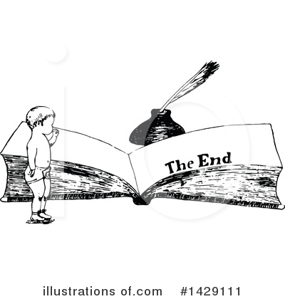 The End Clipart #1429111 by Prawny Vintage