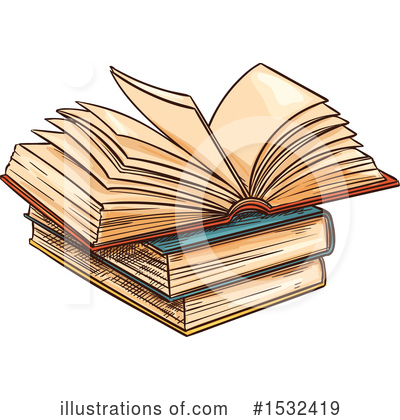 Royalty-Free (RF) Book Clipart Illustration by Vector Tradition SM - Stock Sample #1532419