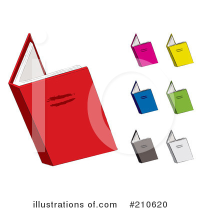 Royalty-Free (RF) Book Clipart Illustration by michaeltravers - Stock Sample #210620