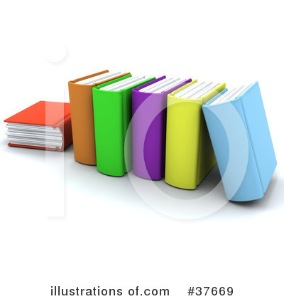 Royalty-Free (RF) Book Clipart Illustration by KJ Pargeter - Stock Sample #37669