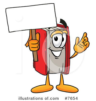Royalty-Free (RF) Book Clipart Illustration by Mascot Junction - Stock Sample #7654